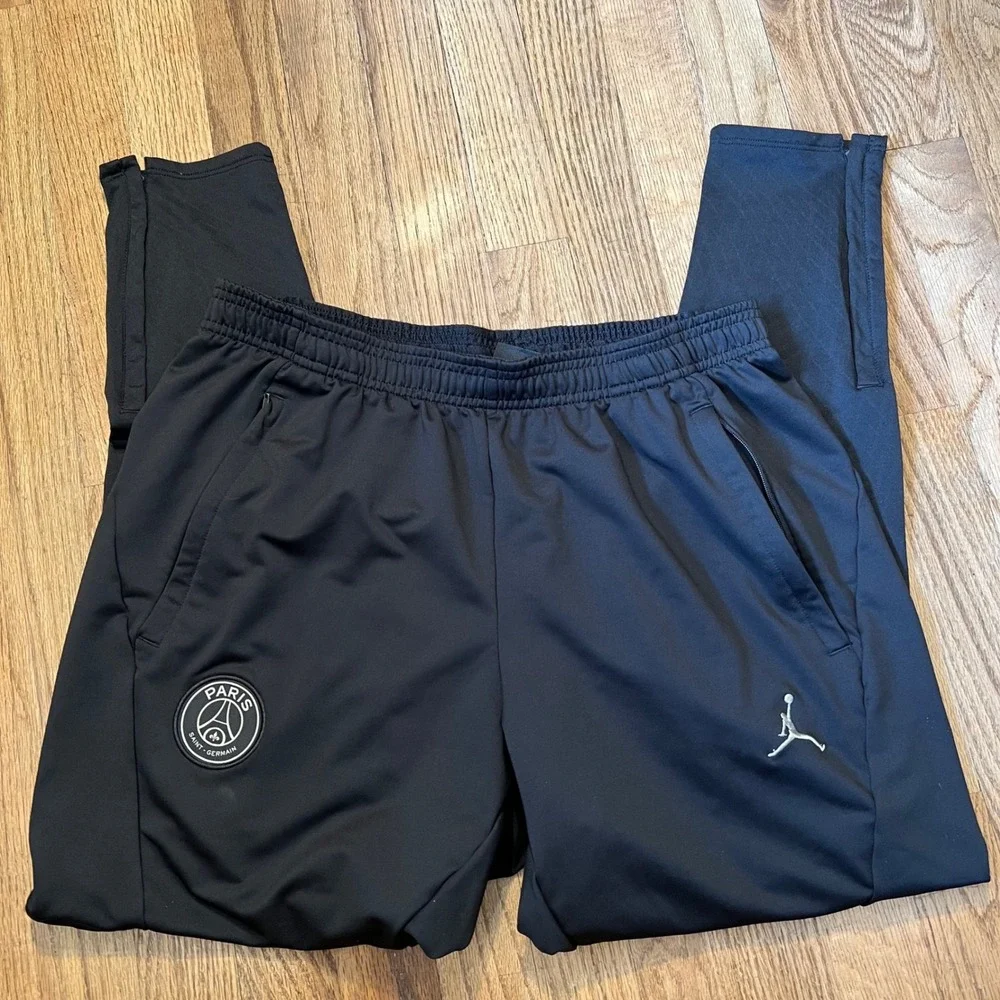 Jordan x PSG Paris Saint-Germain Strike Soccer Pants Mens Large Black Slim Fit